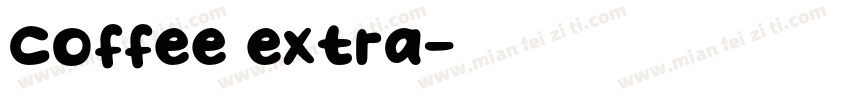 coffee extra字体转换